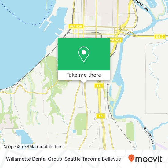 Willamette Dental Group map