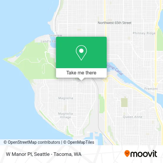 W Manor Pl map