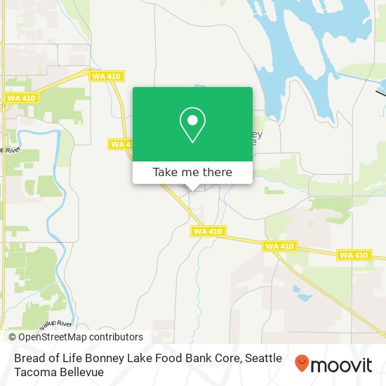 Bread of Life Bonney Lake Food Bank Core map