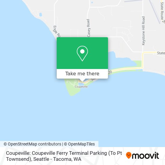 Mapa de Coupeville: Coupeville Ferry Terminal Parking (To Pt Townsend)