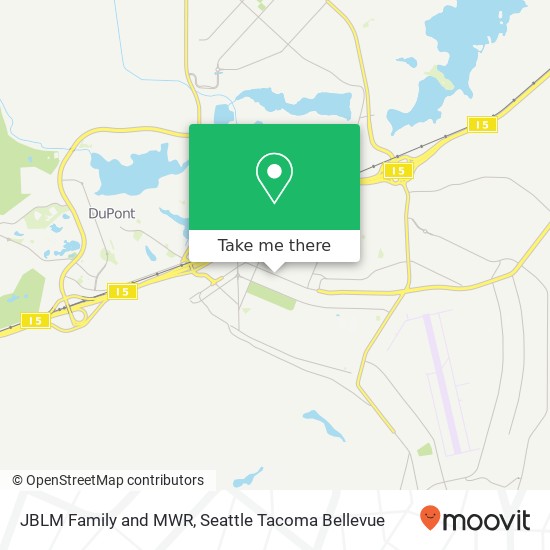 Mapa de JBLM Family and MWR