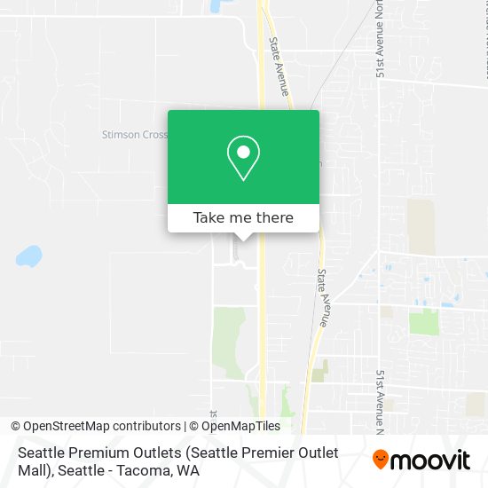 Seattle Premium Outlets (Seattle Premier Outlet Mall) map