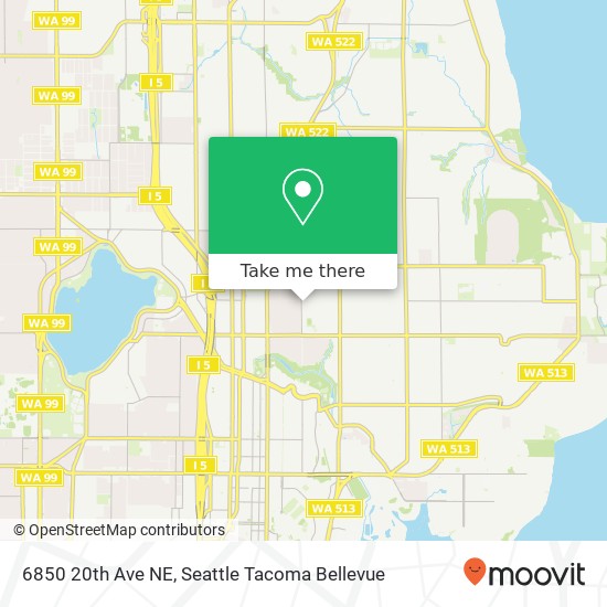 Mapa de 6850 20th Ave NE