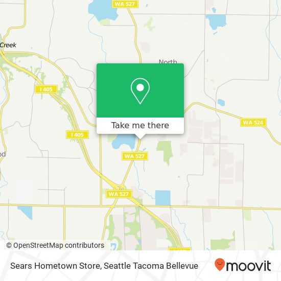 Sears Hometown Store map