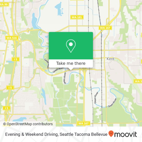 Evening & Weekend Driving map