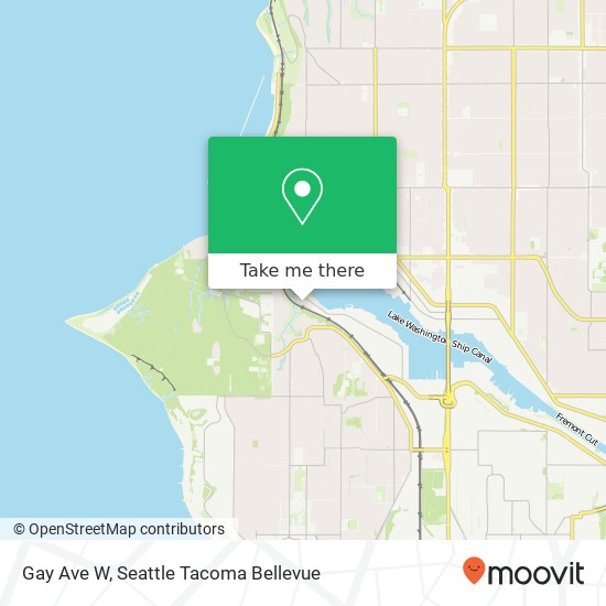 Gay Ave W map