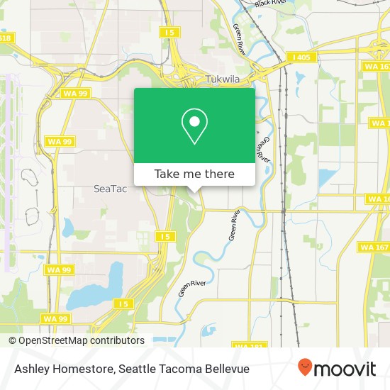 Mapa de Ashley Homestore