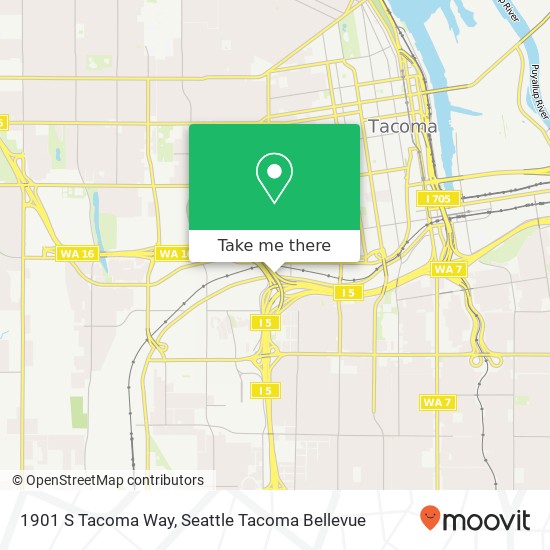 1901 S Tacoma Way map