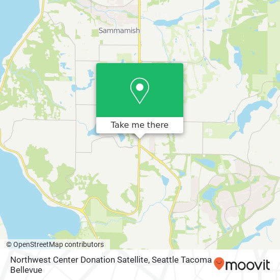 Mapa de Northwest Center Donation Satellite