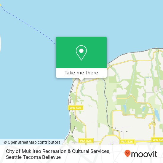 City of Mukilteo Recreation & Cultural Services map