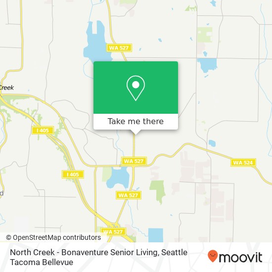 North Creek - Bonaventure Senior Living map