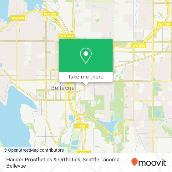 Mapa de Hanger Prosthetics & Orthotics