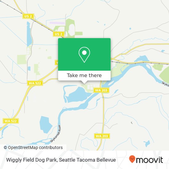 Mapa de Wiggly Field Dog Park