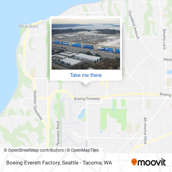Boeing Everett Factory map