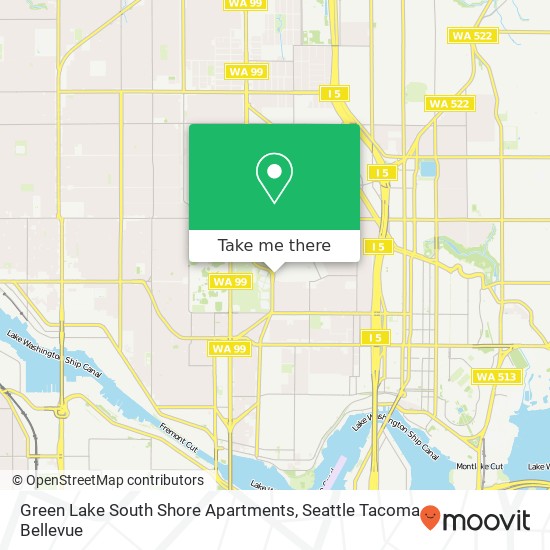 Green Lake South Shore Apartments map