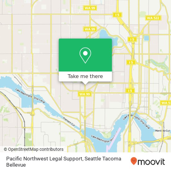 Pacific Northwest Legal Support map