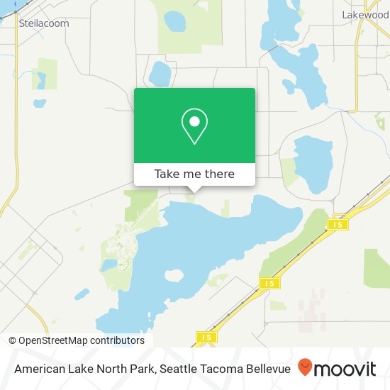 Mapa de American Lake North Park