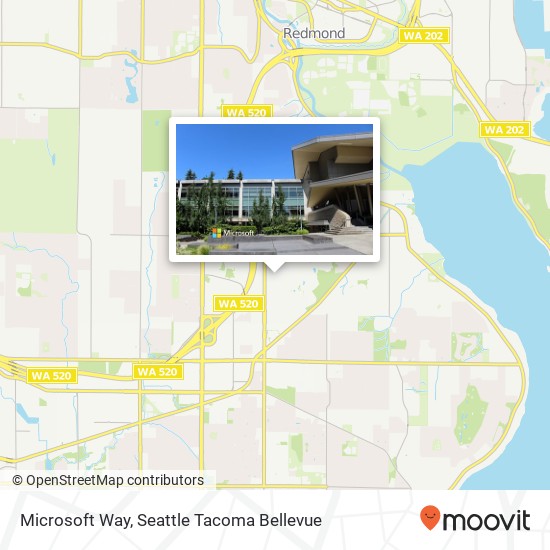 Microsoft Way map