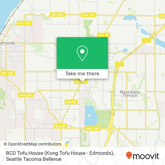 BCD Tofu House (Kong Tofu House - Edmonds) map