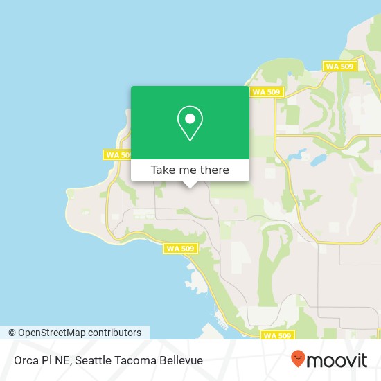 Orca Pl NE map