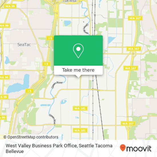 Mapa de West Valley Business Park Office
