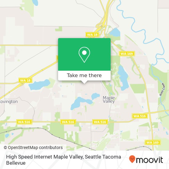 Mapa de High Speed Internet Maple Valley