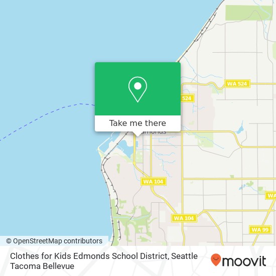 Mapa de Clothes for Kids Edmonds School District