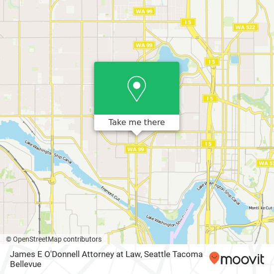 James E O'Donnell Attorney at Law map