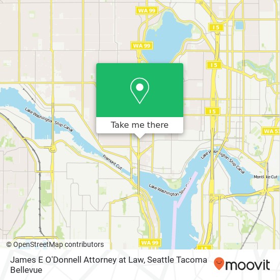 James E O'Donnell Attorney at Law map