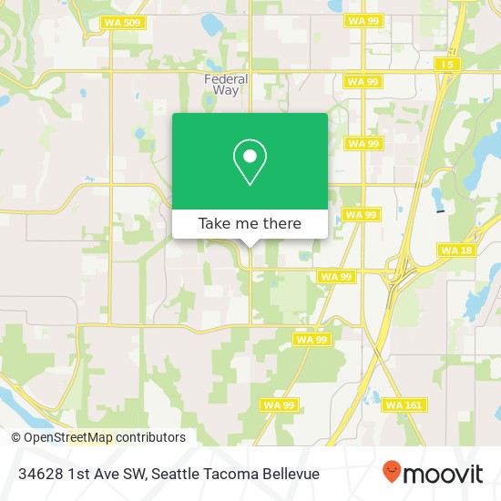 Mapa de 34628 1st Ave SW