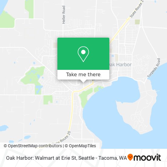 Mapa de Oak Harbor: Walmart at Erie St