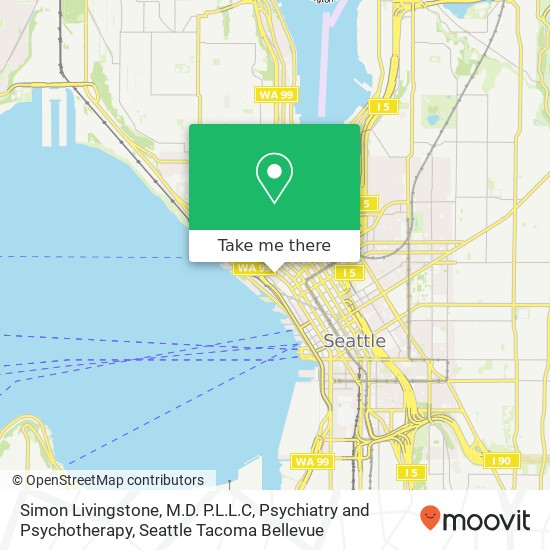Mapa de Simon Livingstone, M.D. P.L.L.C, Psychiatry and Psychotherapy