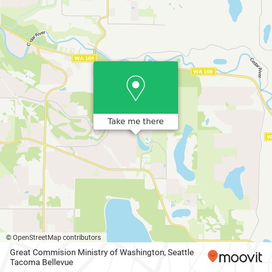 Mapa de Great Commision Ministry of Washington