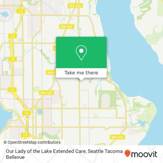 Our Lady of the Lake Extended Care map