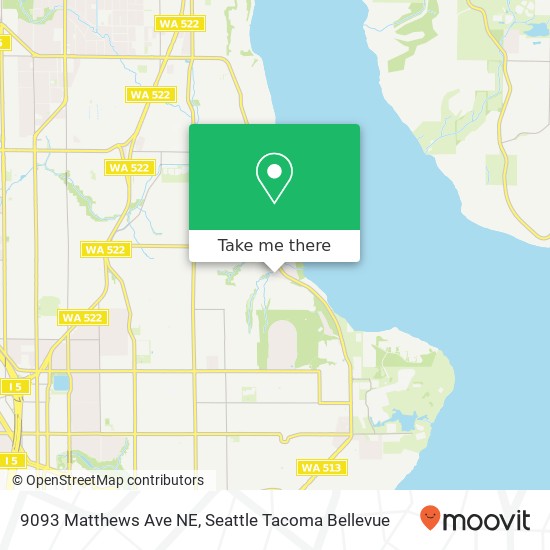 Mapa de 9093 Matthews Ave NE