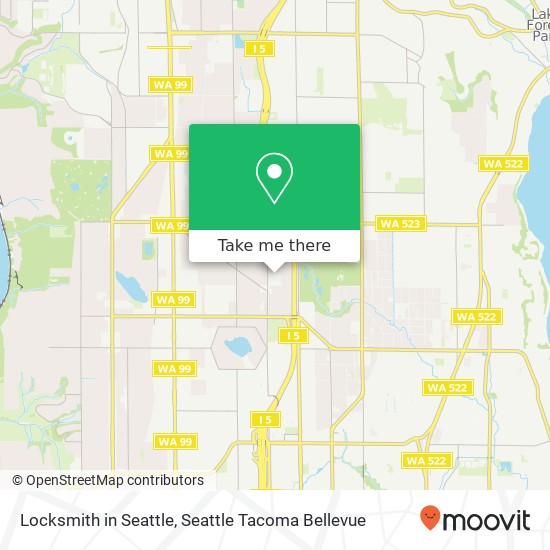 Mapa de Locksmith in Seattle