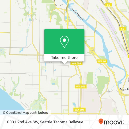 Mapa de 10031 2nd Ave SW