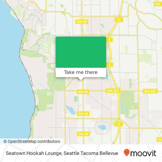 Mapa de Seatown Hookah Lounge