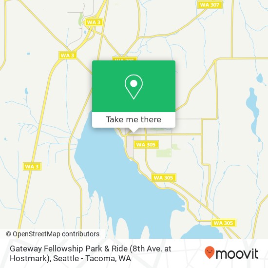 Gateway Fellowship Park & Ride (8th Ave. at Hostmark) map