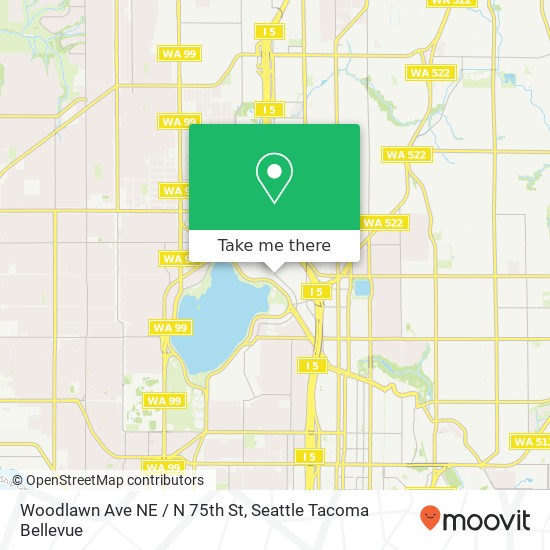 Woodlawn Ave NE / N 75th St map