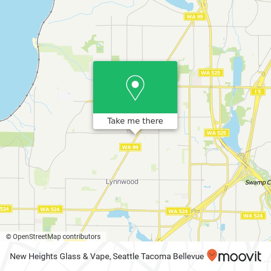 New Heights Glass & Vape map