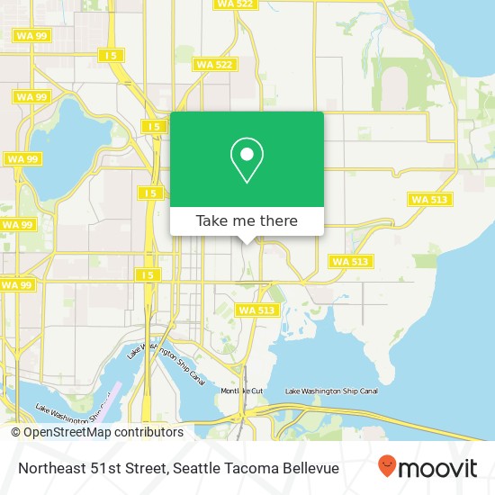 Northeast 51st Street map