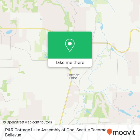 Mapa de P&R-Cottage Lake Assembly of God