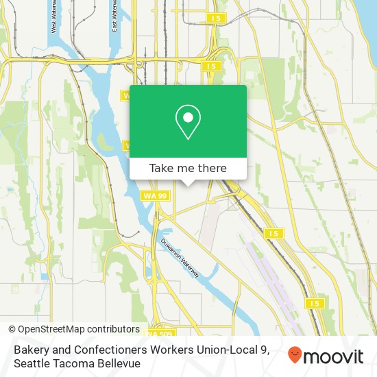 Bakery and Confectioners Workers Union-Local 9 map