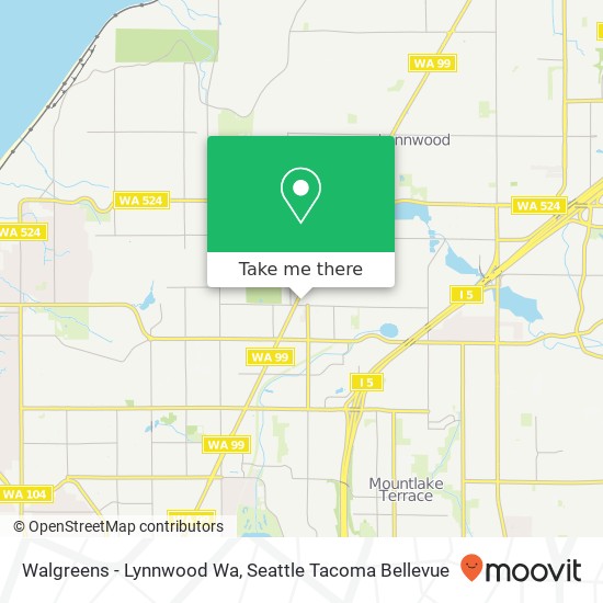 Walgreens - Lynnwood Wa map