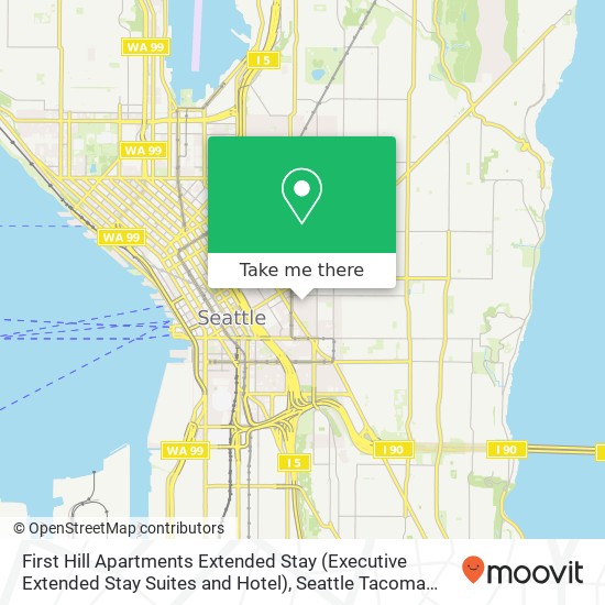 First Hill Apartments Extended Stay (Executive Extended Stay Suites and Hotel) map