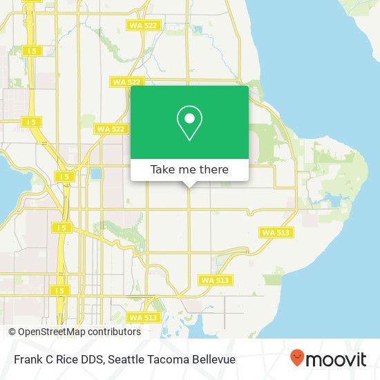 Frank C Rice DDS map