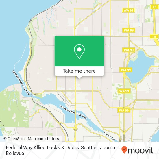 Federal Way Allied Locks & Doors map