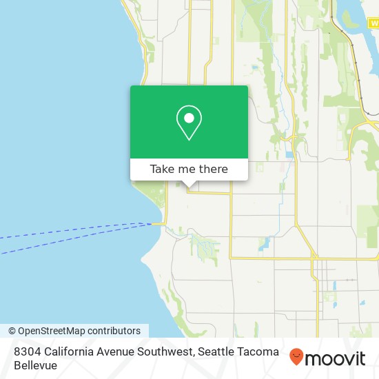 8304 California Avenue Southwest map