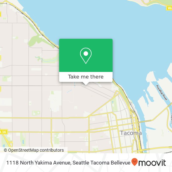 1118 North Yakima Avenue map